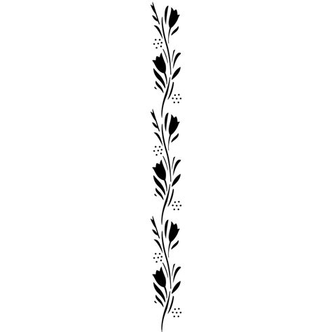Black White Floral Vector Art PNG, Floral Black And White Sign, Illustration, Logo, Floral PNG ...