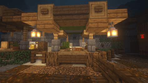 I built a medieval market. : r/Minecraft