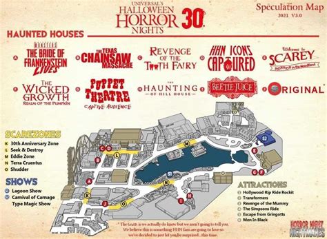 Updated Speculation Map Released for Halloween Horror Nights 30 at Universal Orlando Resort ...