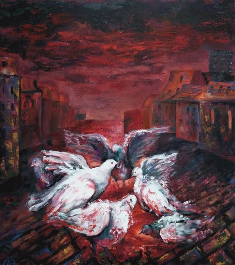 The Ten Plagues of Egypt. BLOOD Acrylic painting by Elisheva Nesis ...