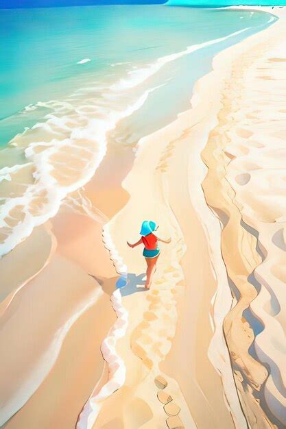 Premium Photo | Cartoon paradise beautiful beach adventures