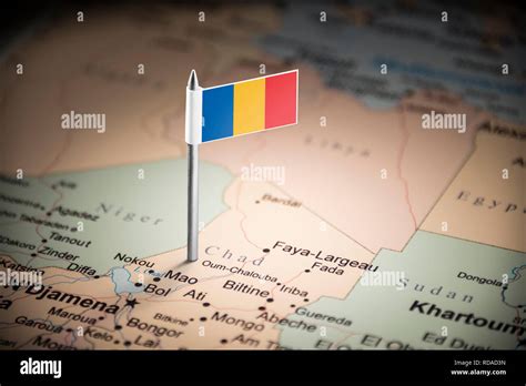 Chad flag map hi-res stock photography and images - Alamy