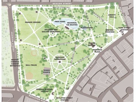 Boston Public Garden Map