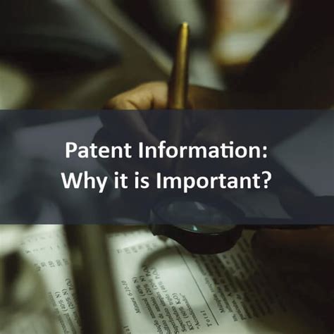 Patent Information: Why it is Important? - U.S. Patent Searching - The ...