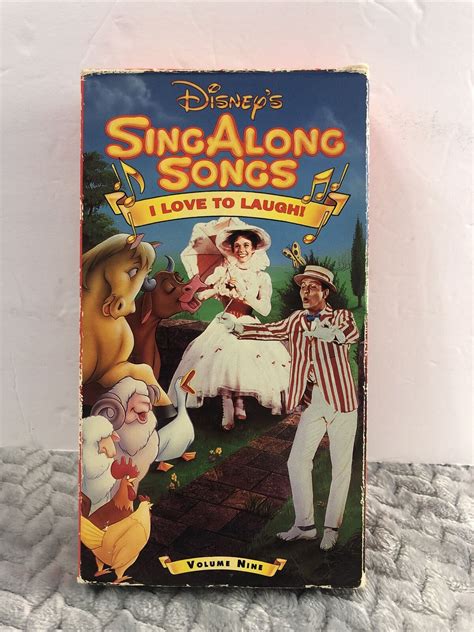 Disney’s Sing Along Songs I Love To Laugh VHS Volume Nine Mary Poppins ...