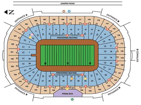 Notre Dame Football Stadium Gates / Section 114 At Notre Dame Stadium Rateyourseats Com - Judson ...