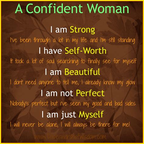 Daveswordsofwisdom.com: A Confident Woman