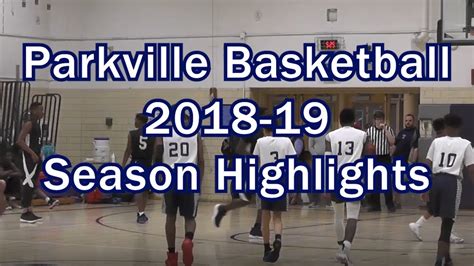 Parkville Middle School Basketball 2018-19 Season Highlights - YouTube