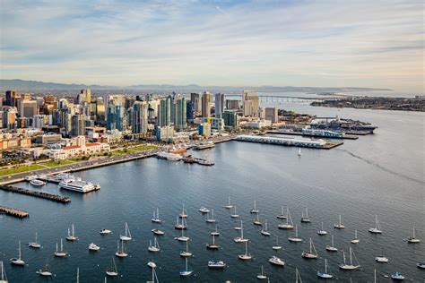 San Diego Skyline 2020 Aerial Photography - Toby Harriman