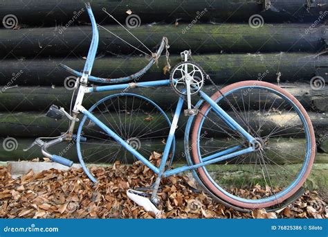 Old and broken bicycle stock photo. Image of outdoors - 76825386