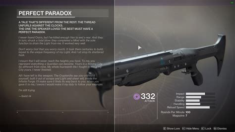 Destiny 2 - Perfect Paradox, the Legendary Saint-14 Shotgun | Shacknews