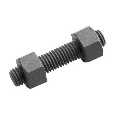 Round MS Stud Nut Bolts, Material Grade: 4.6,G, Size: 1 Inch - 7 Inch at Rs 10/piece in Ahmedabad