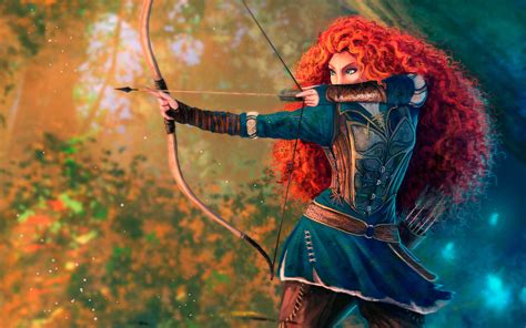 Download Archery Merida From Brave Wallpaper | Wallpapers.com