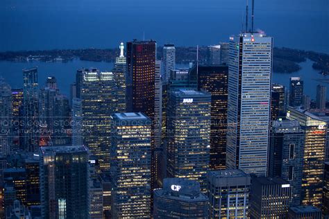 Aerial Photo | Toronto's Financial District at Night