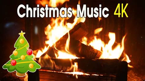 Classic Christmas Music & Relaxing Fireplace | Best Christmas songs of all time (4K) - YouTube