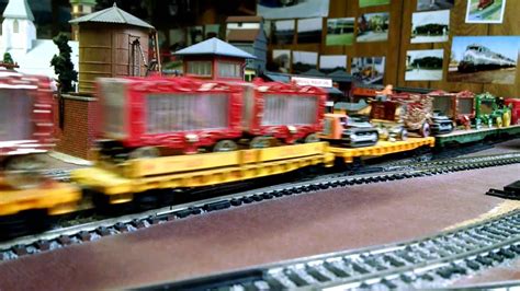 Csx circus animal train on mike's ho scale layout. - YouTube