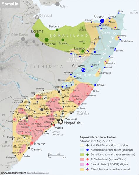 Jubaland State Map - Printable Map