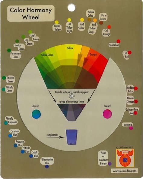 Color Harmony Wheel | Etsy | Color harmony, Color mixing guide, Color ...