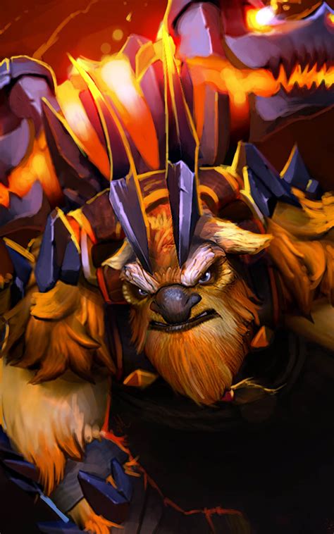 Earthshaker Dota 2 4K Ultra HD Mobile Phone Wallpaper