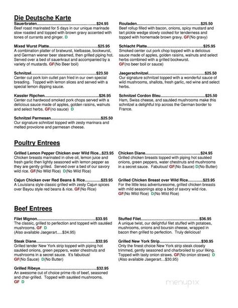 Menu of Rathskeller Restaurant in Indianapolis, IN 46204