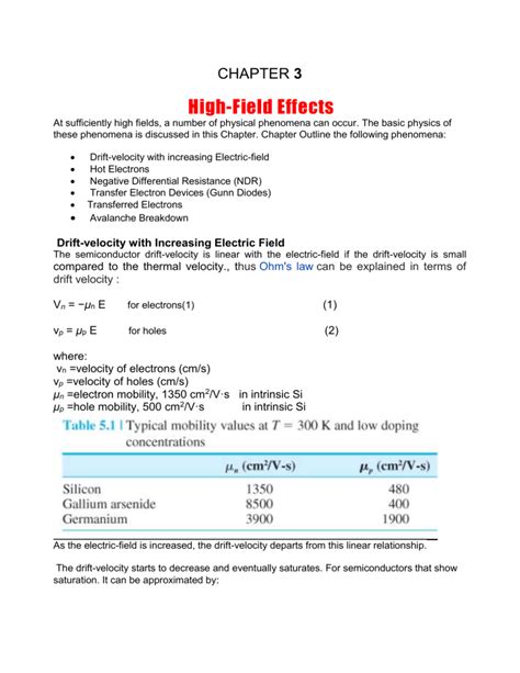 High field effect CH.3.