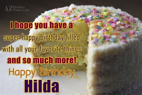 Happy Birthday Hilda - AZBirthdayWishes.com