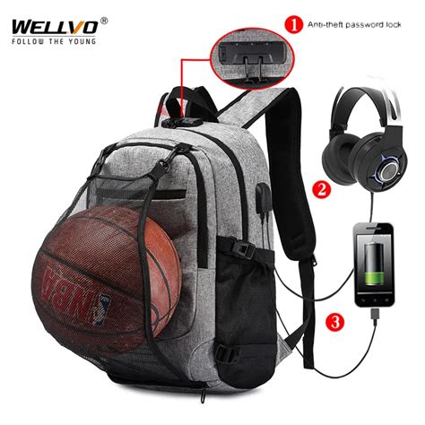 Waterproof USB Anti theft Backpack Mens Laptop Backpacks For School ...