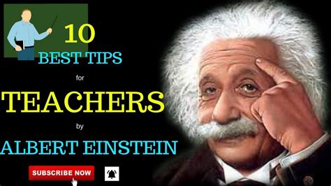 BEST TIPS FOR TEACHERS BY ALBERT EINSTEIN (QUOTES) - YouTube