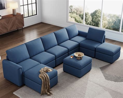 Linsy Home Oversized Modular Couch, Sectional Sofa with Storage ...