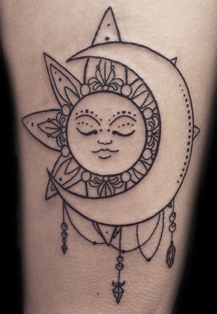 65 Amazing Sun and Moon Tattoo Designs for the Couples - Tattoo Me Now