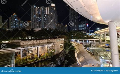 Night View from Central Park Jakarta Indonesia Editorial Stock Photo ...