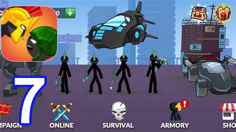 Stickman History Battle - Walkthrough Gameplay Modern Era All Levels 41 ...