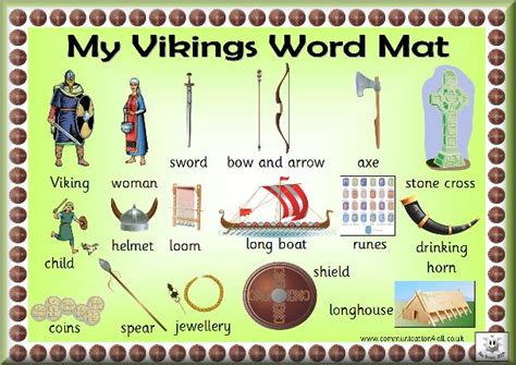 Free Vikings Word Mat! (Just scroll down the page a bit) | Vikings For ...