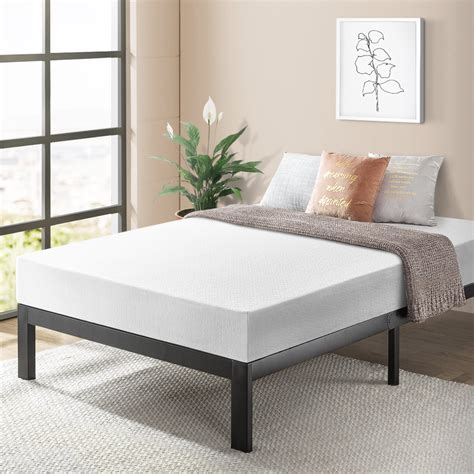 Best Price Mattress 10 inch Memory Foam Mattress and Model E Bed Frame Set, Multiple Sizes ...