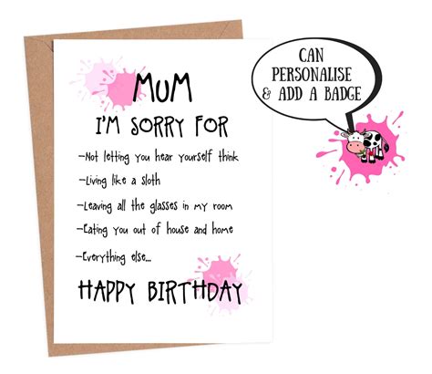 Birthday Card Jokes For Mom at Mary Penman blog