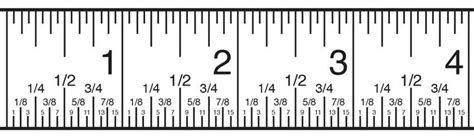 Inch fractions on a tape measure are distinguished by the size of the ...