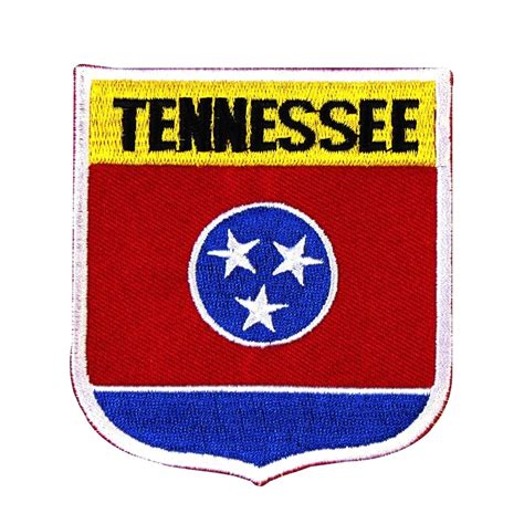 State Flag Shield Tennessee Patch Badge Travel USA Embroidered Iron On Applique - Walmart.com ...