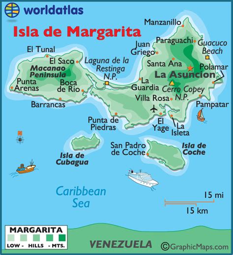 Large Map of Isla De Margarita