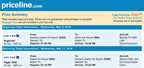 Priceline Non-Stop Round Trip Flights: New York - Miami, Florida for as low as $102