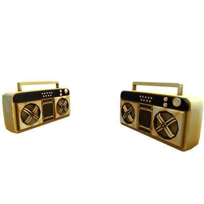 Dual Golden Super Fly Boomboxes - ROBLOX | Boombox, Roblox, Superfly