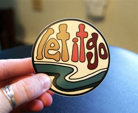 Let It Go Vinyl Sticker - Etsy