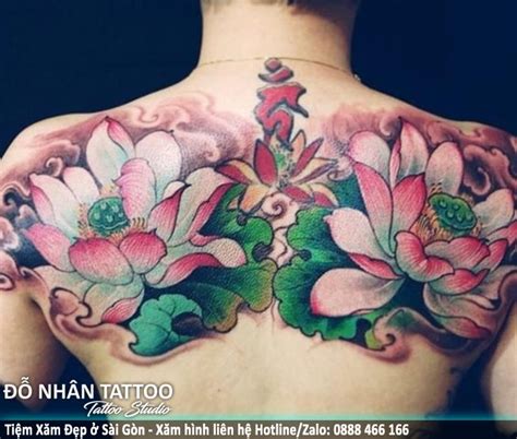 Hình xăm Hoa Sen, Bông Sen (0163) tại ĐỖ NHÂN TATTOO | Skin color ...