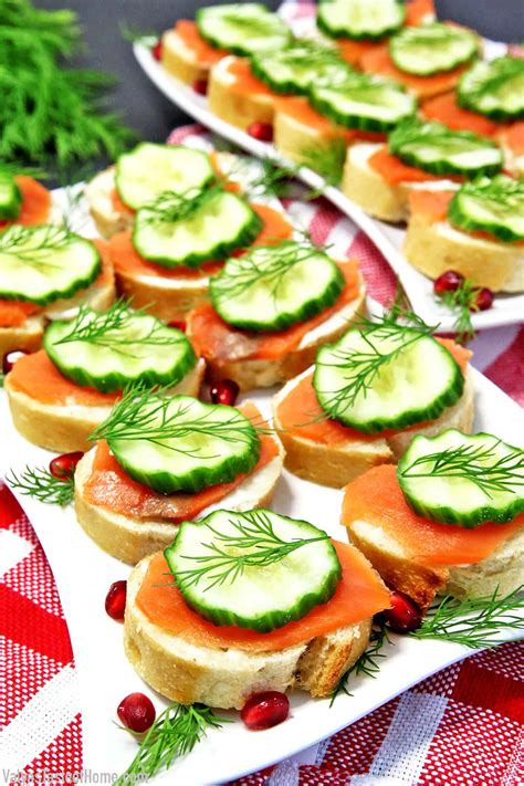 Smoked Salmon Canapés - Valya's Taste of Home