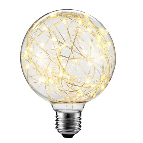 Decorative LED skylight bulb G125 E27 2W 230V Yellow | Lunares Store