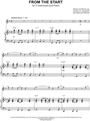 "From the Start" Sheet Music - 18 Arrangements Available Instantly - Musicnotes