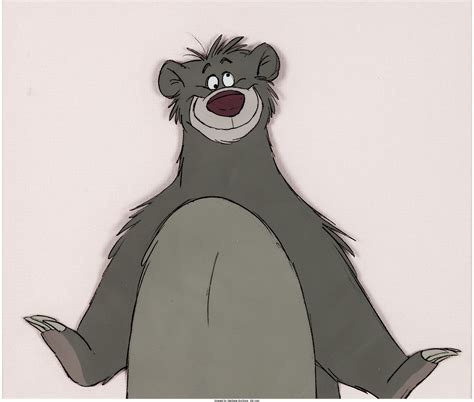 The Jungle Book Baloo Production Cel (Walt Disney, 1967). "Of all the bear necessities ...