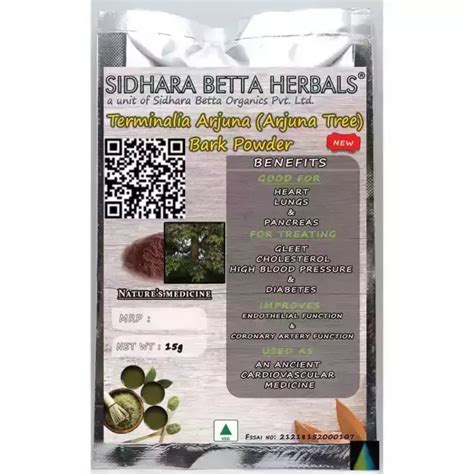 Arjuna Tree Bark Powder (Terminalia Arjuna): Uses, Price, Dosage, Side Effects, Substitute, Buy ...