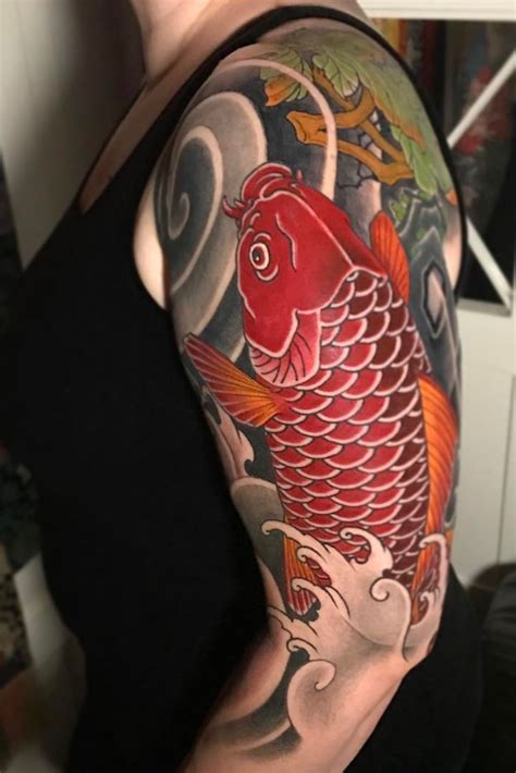 Pin de Bill Bickley en Asian Ink | Tatuaje pez koi, Pez koi, Peces tatuajes