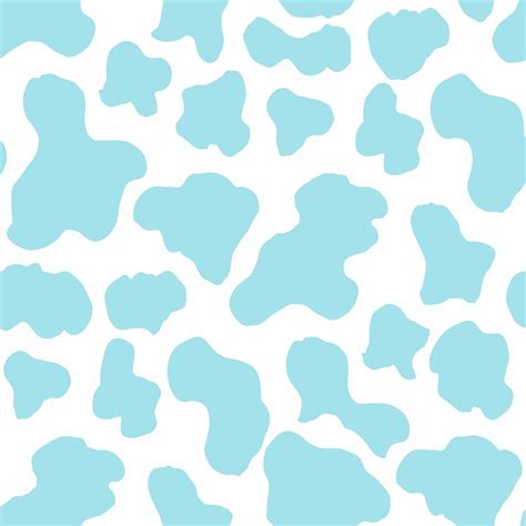 Pastel Baby Blue Cow Print Seamless Repeat Digital Pattern - Etsy UK