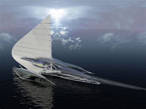 Fresnel Hydrofoil Trimaran Yacht - Business Insider